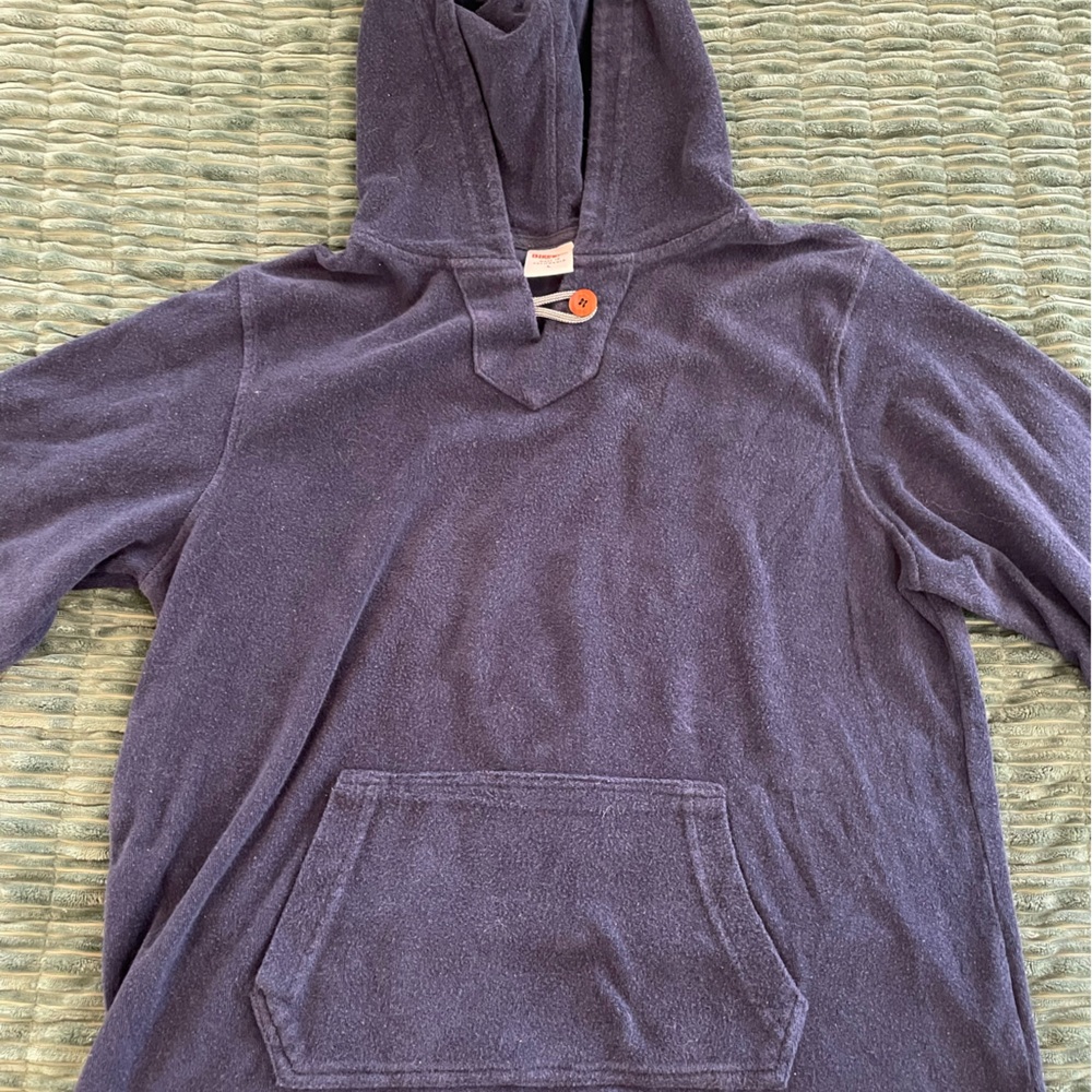 Birdwell Navy Blue Terri Baja Hoodie. Men’s Large. Made in USA/Cali